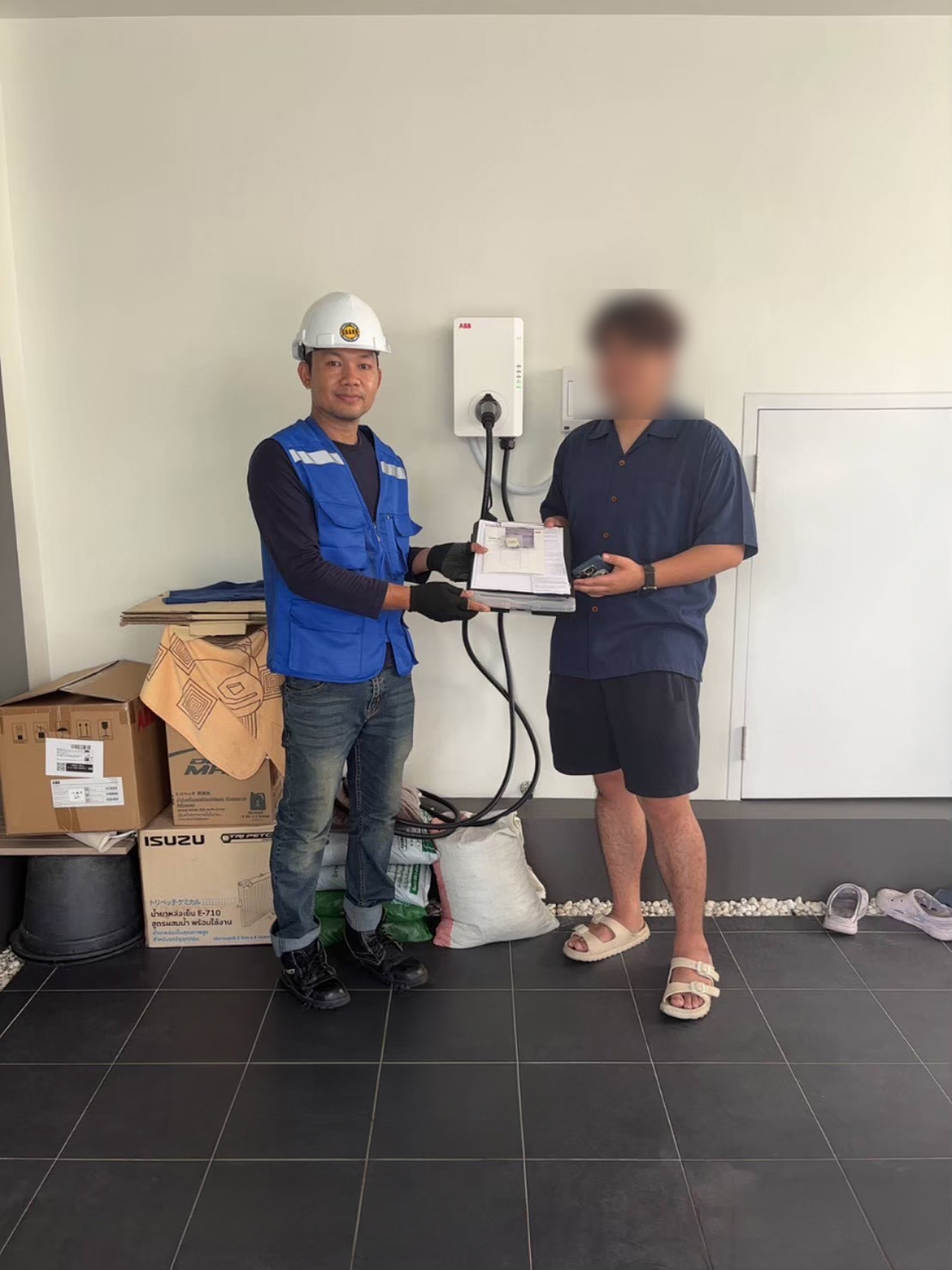 ผลงานติดตั้ง EV Charger 4